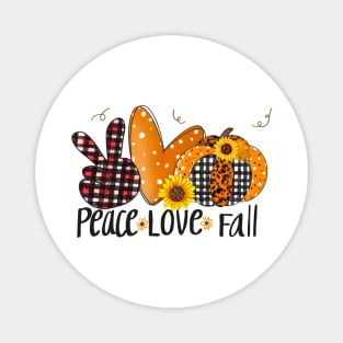 Peace Love Fall Magnet